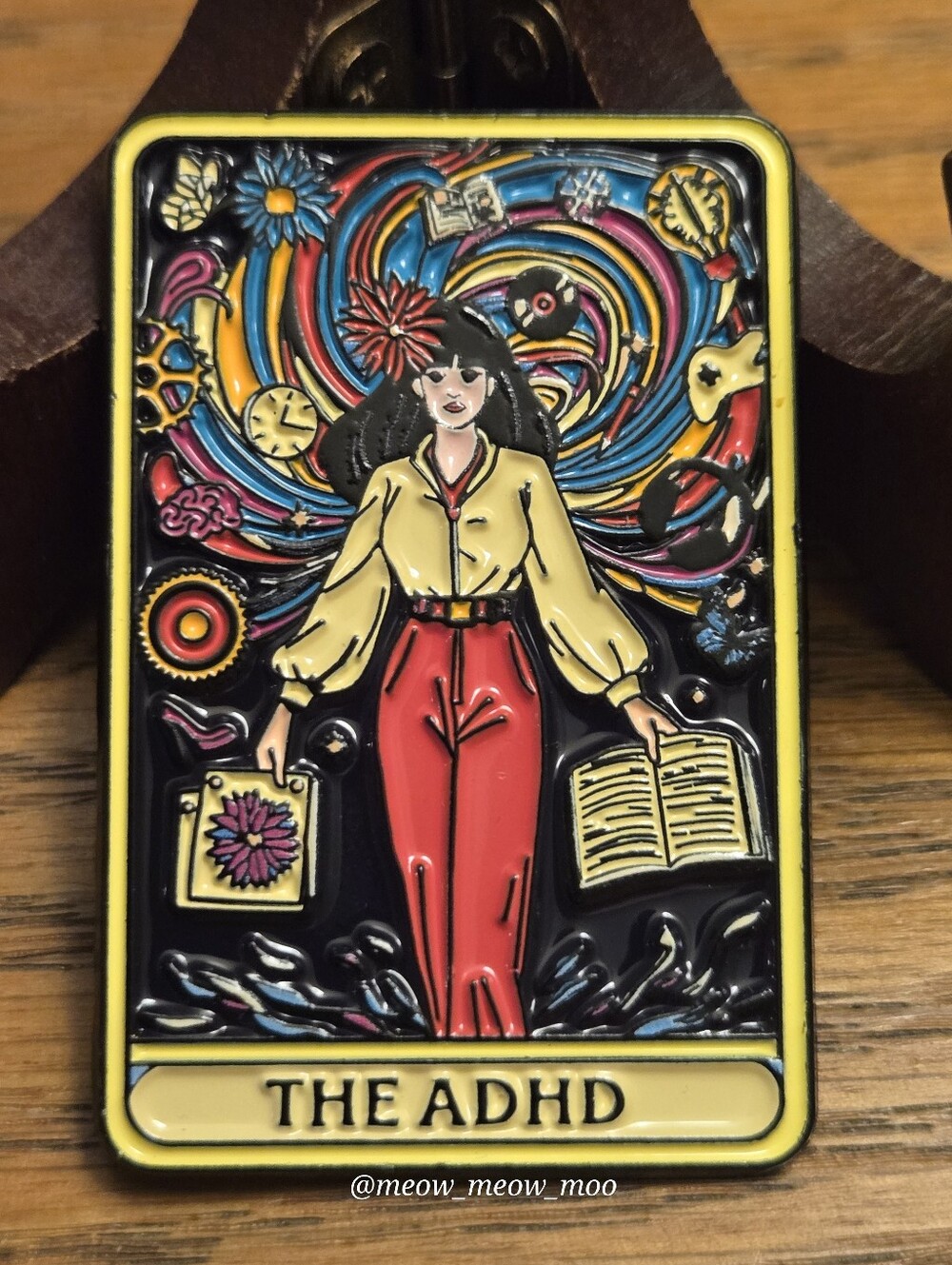 ​1 Enamel Pin The ADHD Tarot Card Style